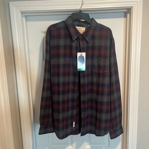 Weatherproof Vintage Red and Blue Plaid Shirt
